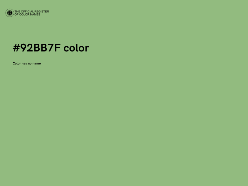 #92BB7F color image