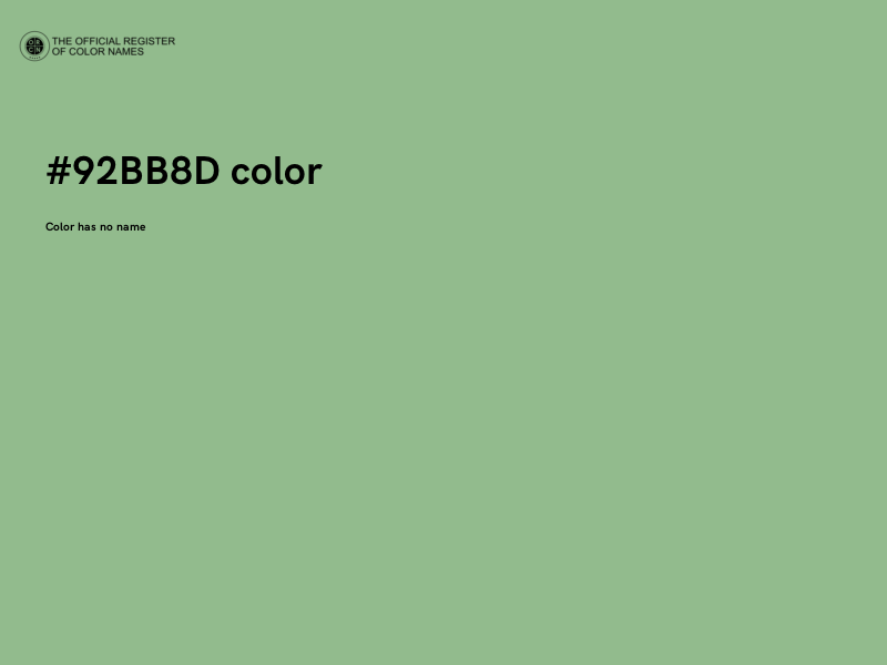 #92BB8D color image