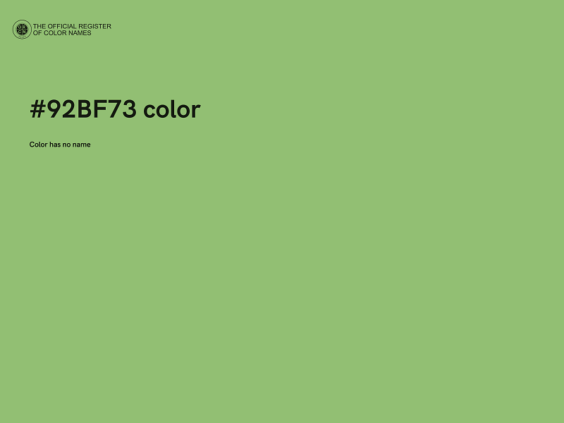 #92BF73 color image
