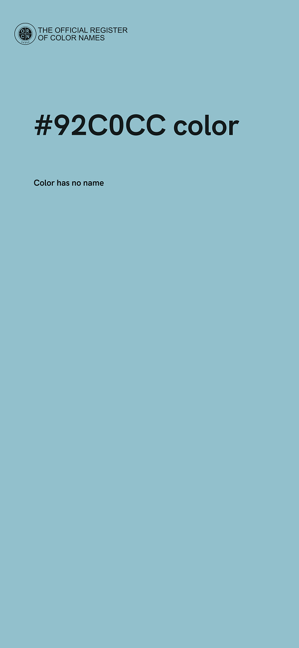 #92C0CC color image