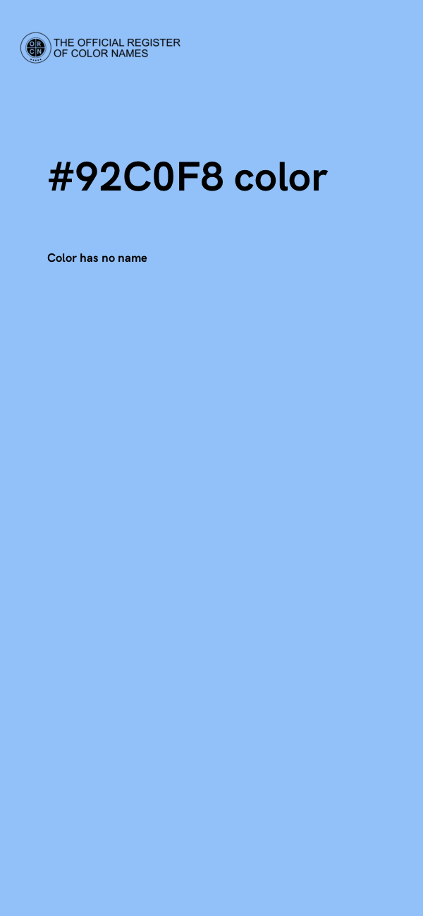 #92C0F8 color image