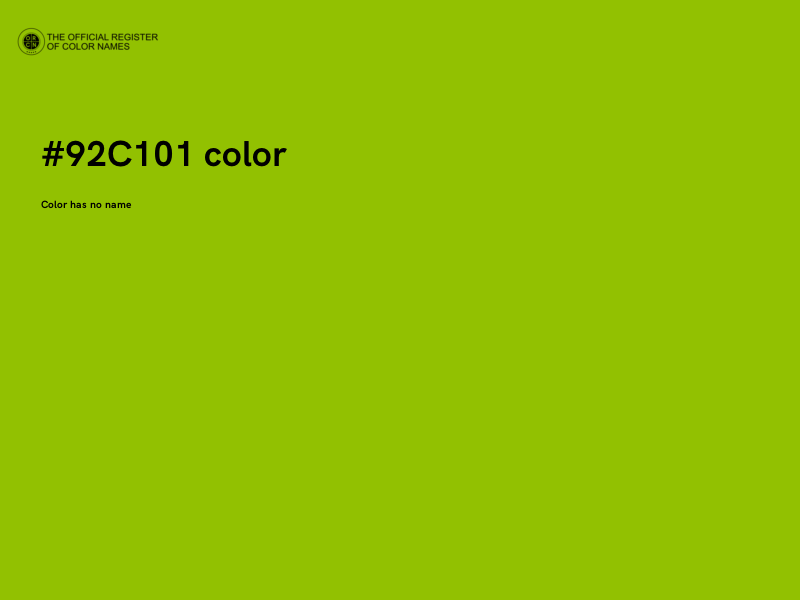 #92C101 color image