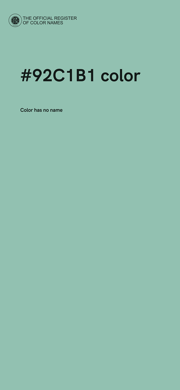 #92C1B1 color image