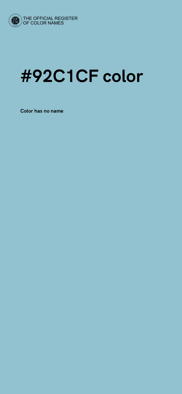 #92C1CF color image