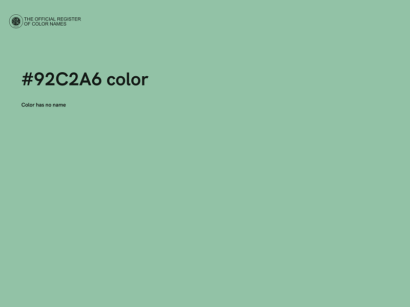 #92C2A6 color image