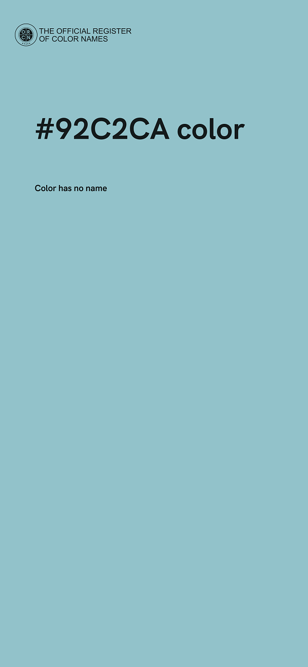 #92C2CA color image