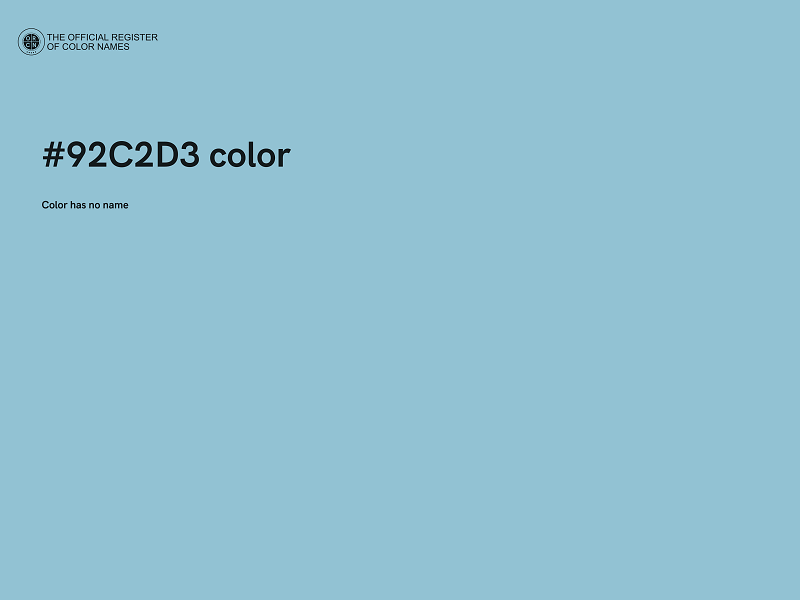 #92C2D3 color image