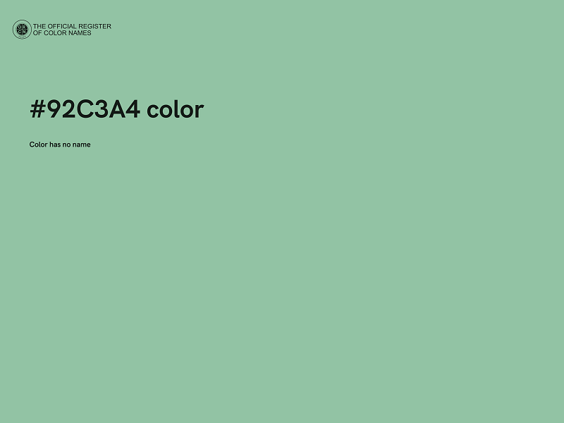 #92C3A4 color image