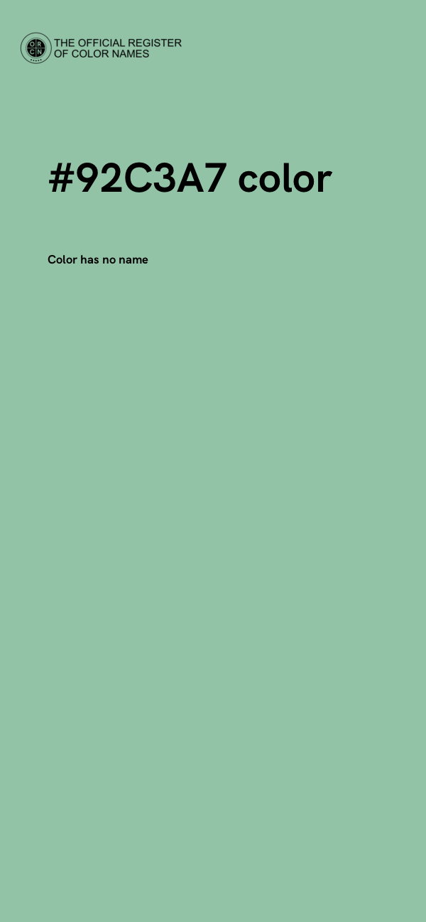 #92C3A7 color image