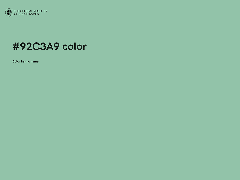 #92C3A9 color image