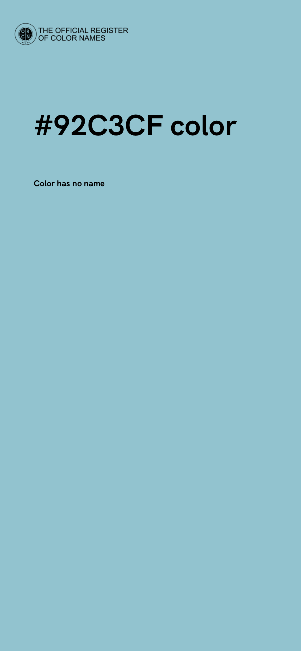 #92C3CF color image