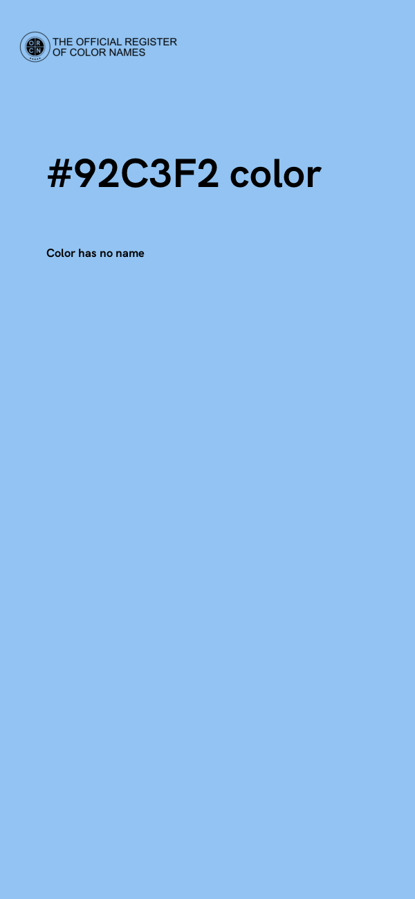 #92C3F2 color image