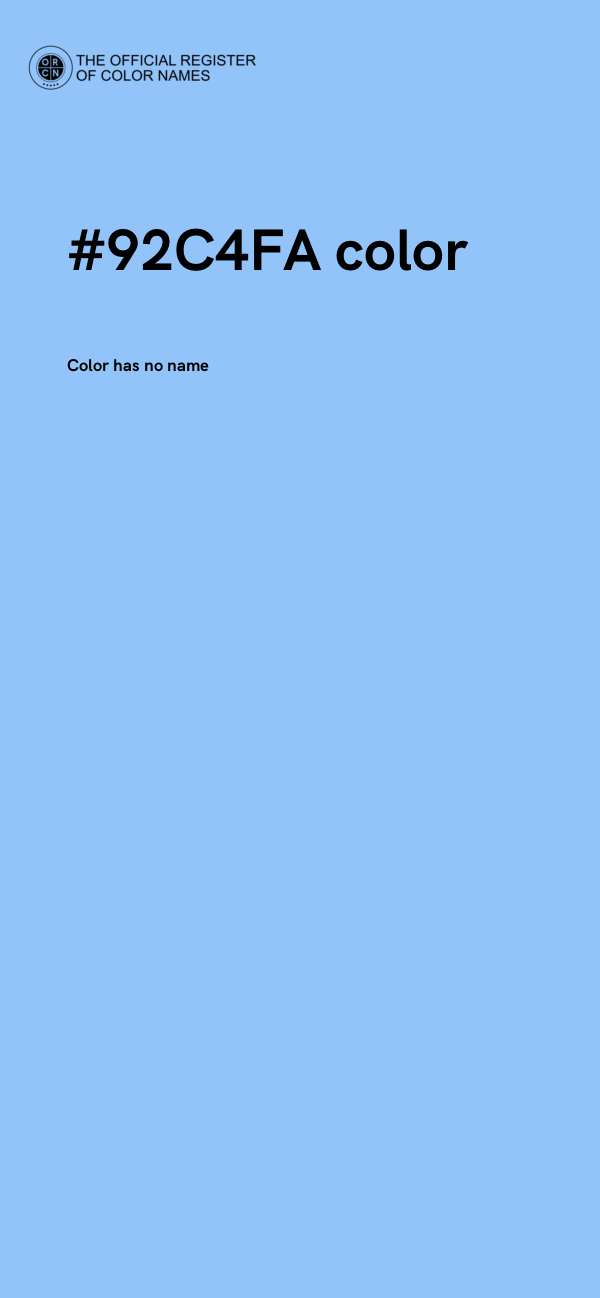 #92C4FA color image