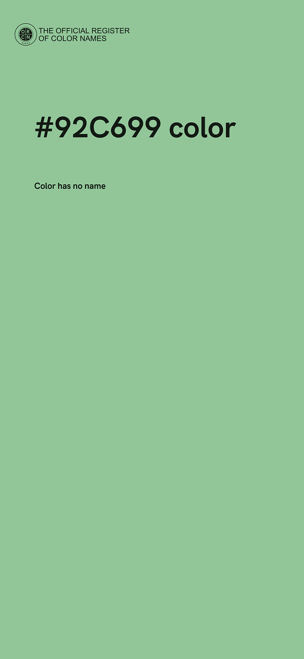 #92C699 color image