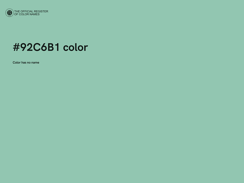 #92C6B1 color image