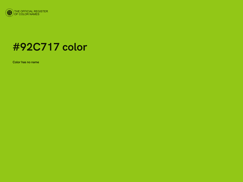 #92C717 color image