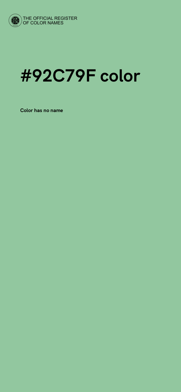 #92C79F color image