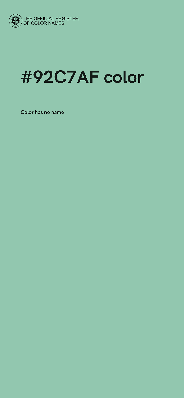 #92C7AF color image