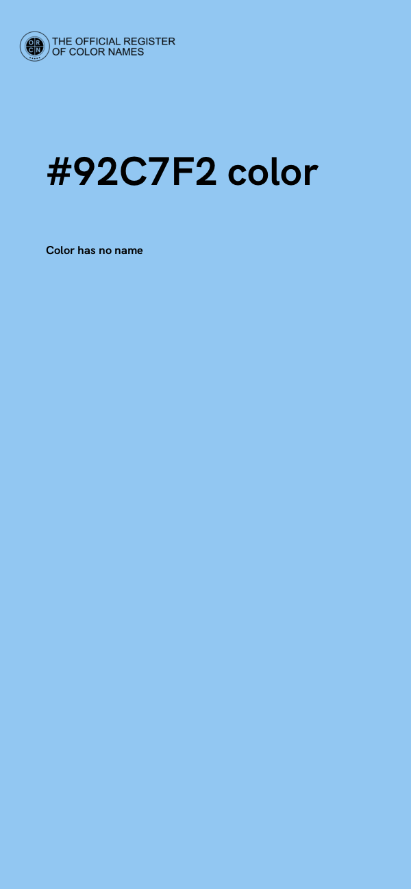 #92C7F2 color image