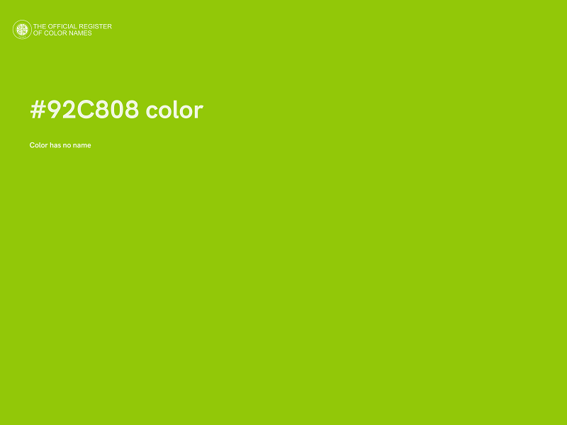 #92C808 color image