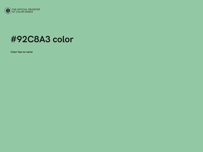 #92C8A3 color image