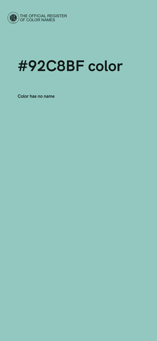 #92C8BF color image