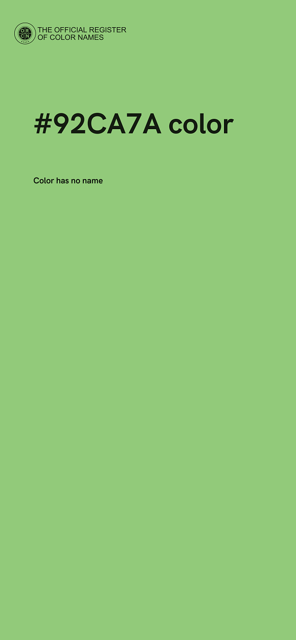 #92CA7A color image