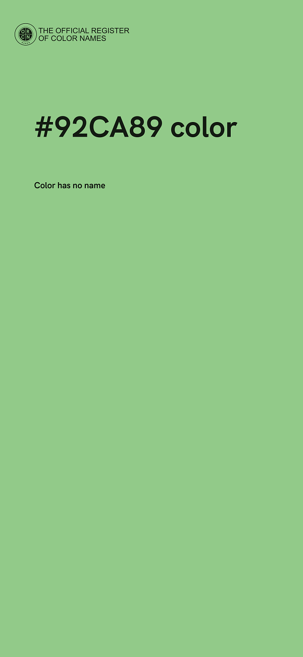 #92CA89 color image
