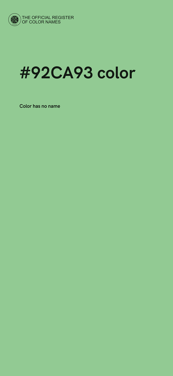 #92CA93 color image