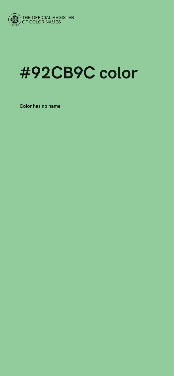#92CB9C color image