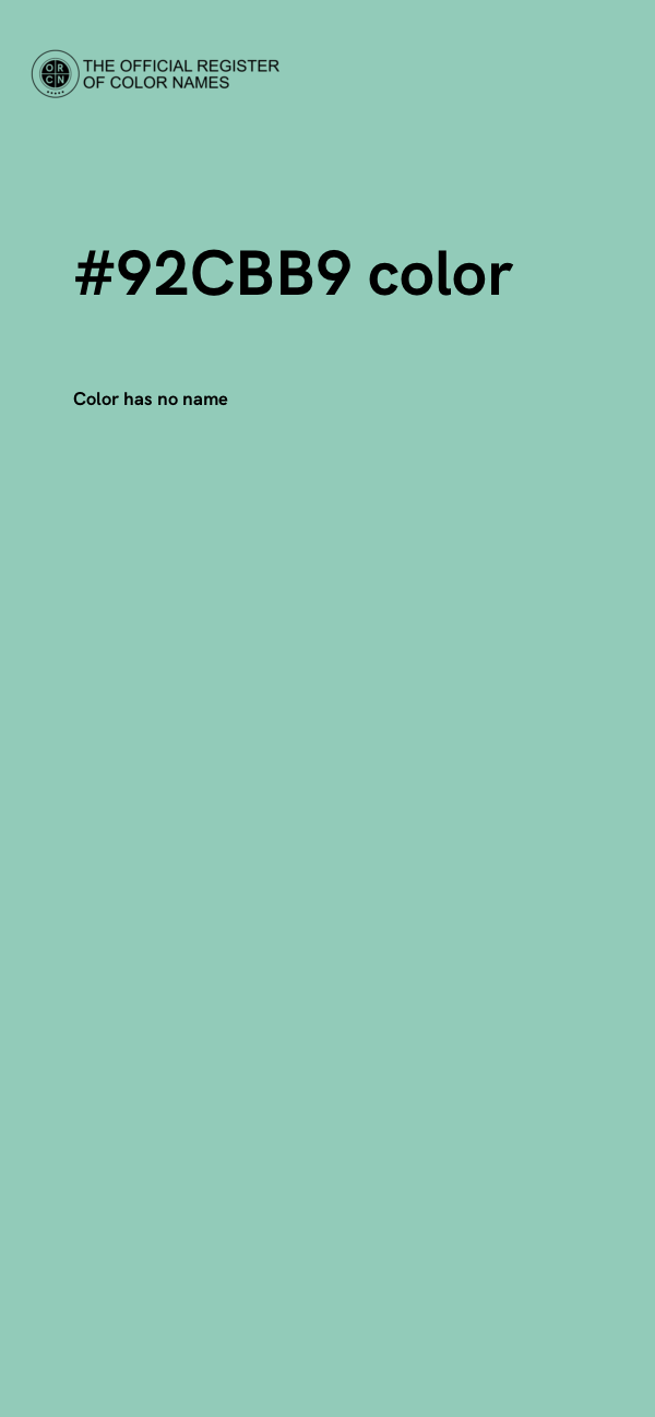 #92CBB9 color image