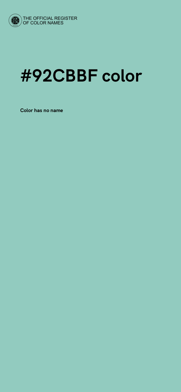 #92CBBF color image