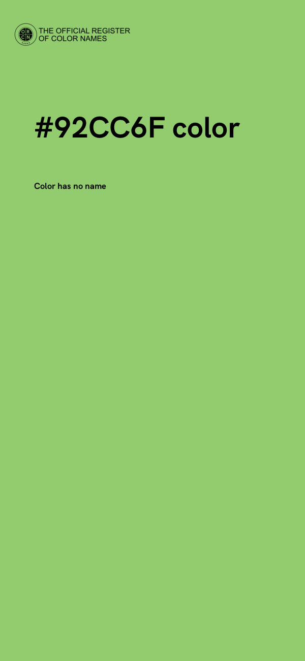 #92CC6F color image
