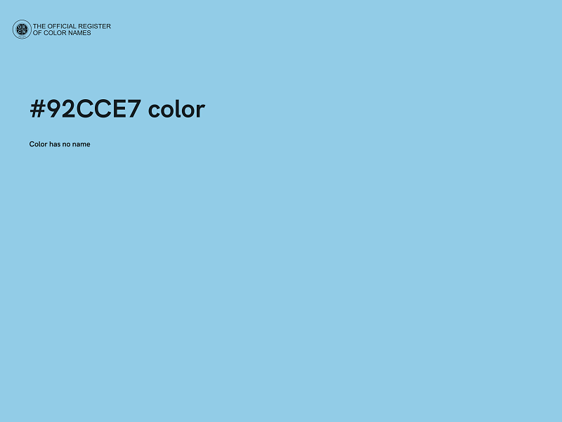 #92CCE7 color image