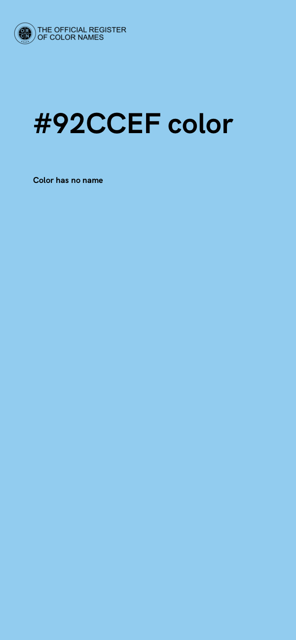 #92CCEF color image