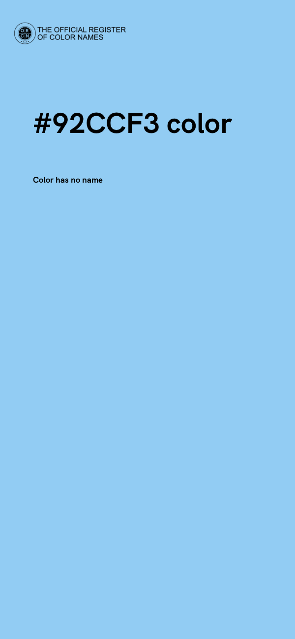 #92CCF3 color image