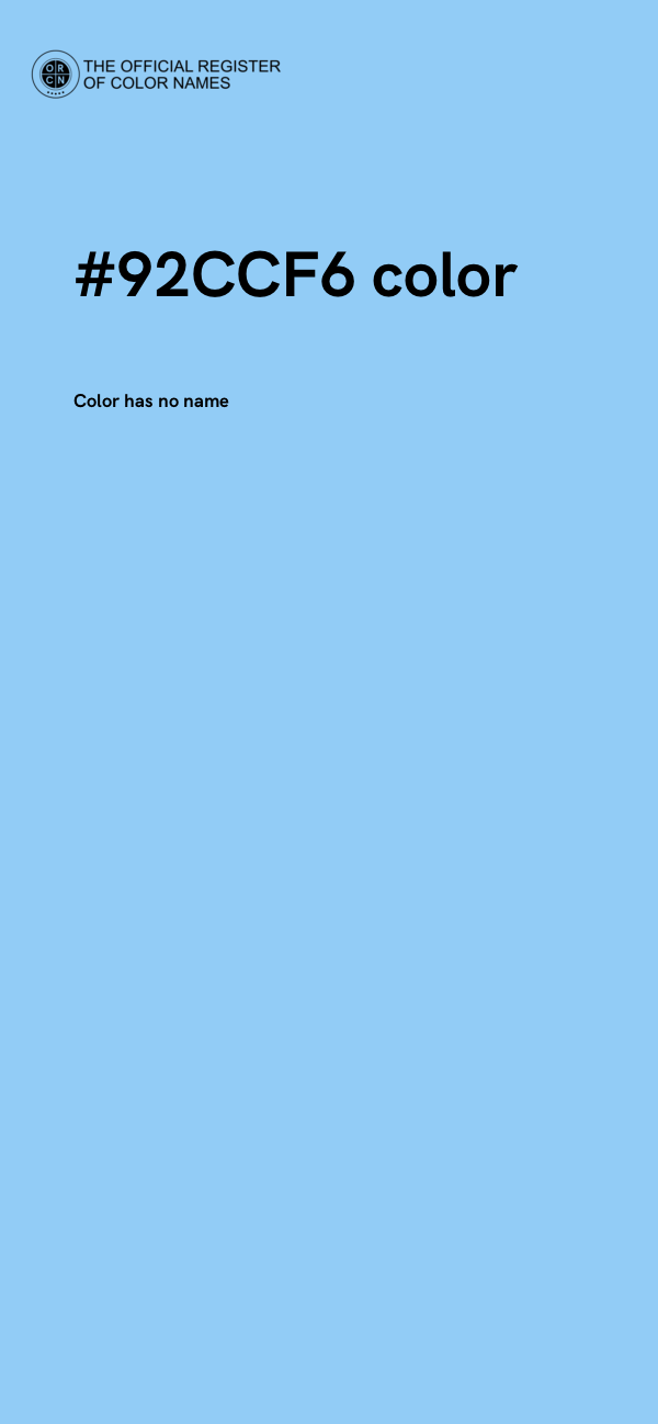 #92CCF6 color image