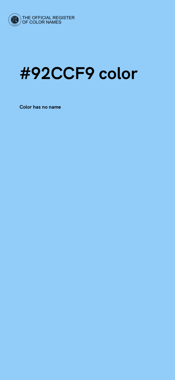 #92CCF9 color image