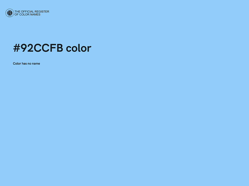 #92CCFB color image