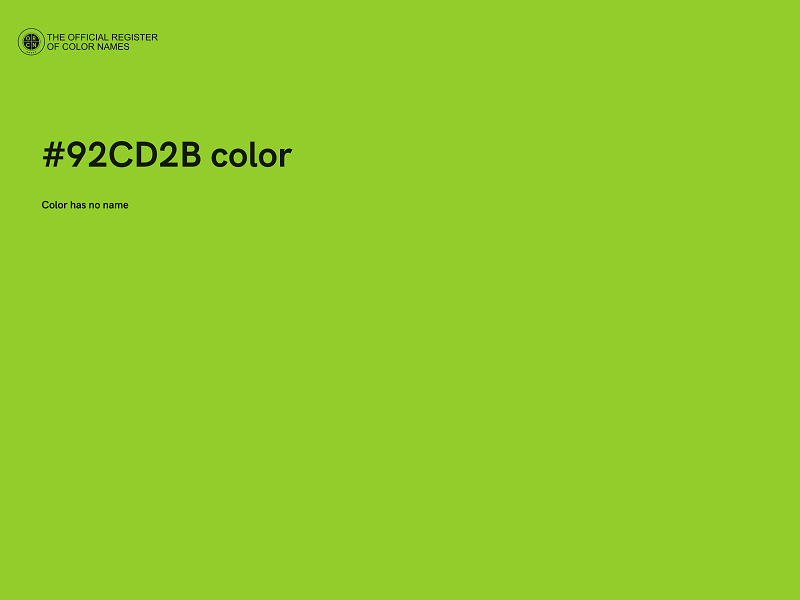 #92CD2B color image