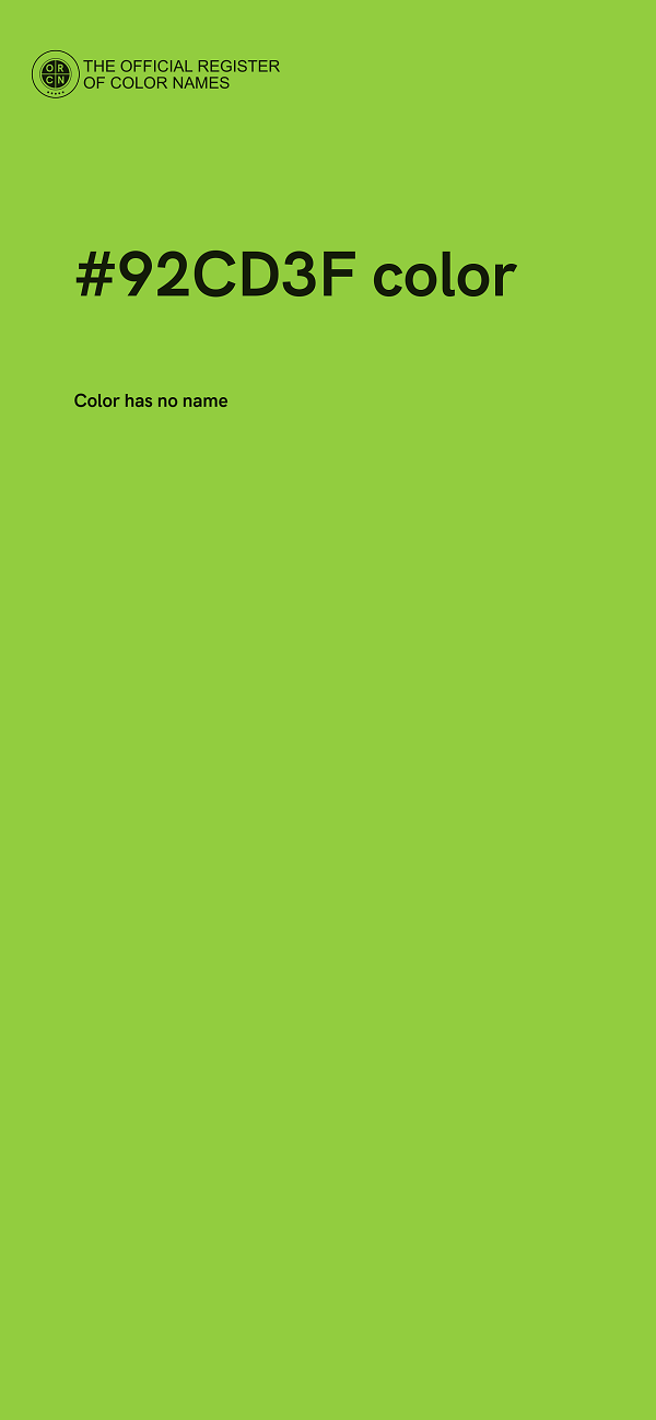 #92CD3F color image