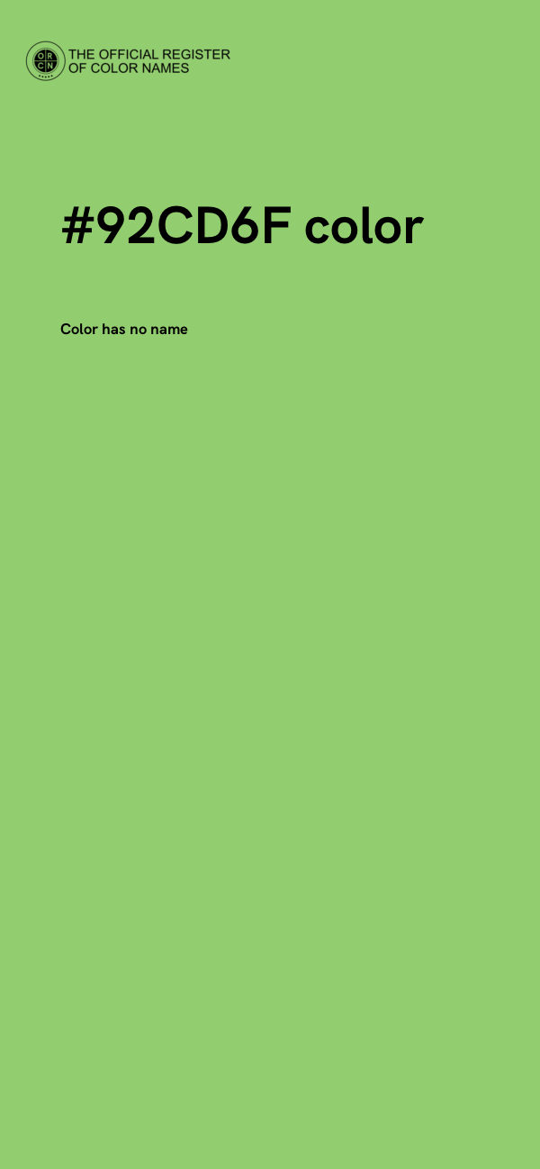 #92CD6F color image