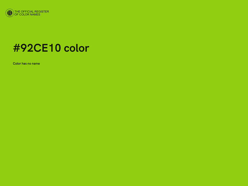 #92CE10 color image