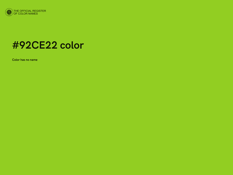 #92CE22 color image