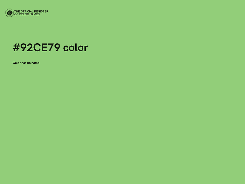 #92CE79 color image