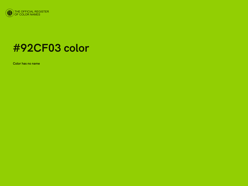 #92CF03 color image