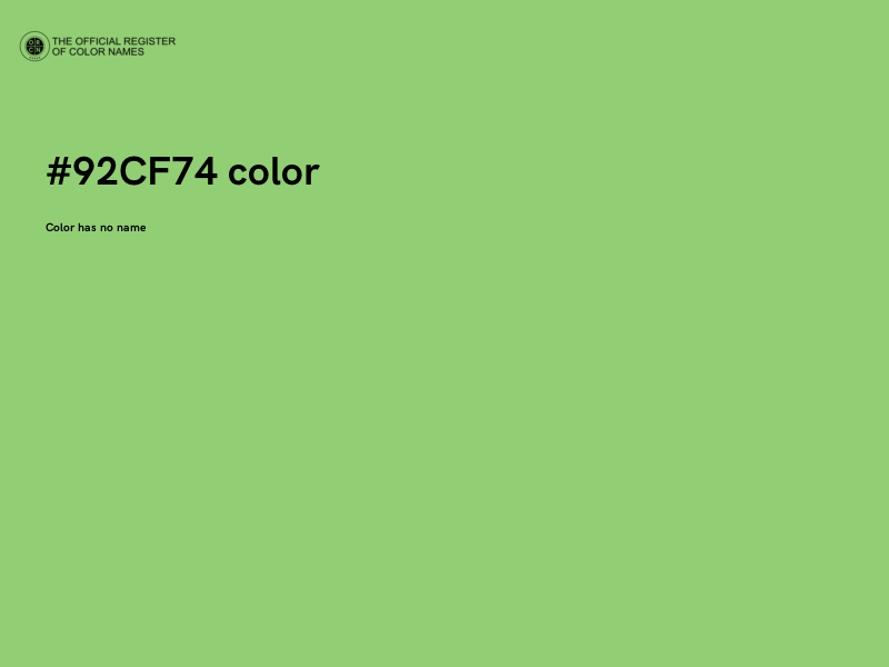 #92CF74 color image