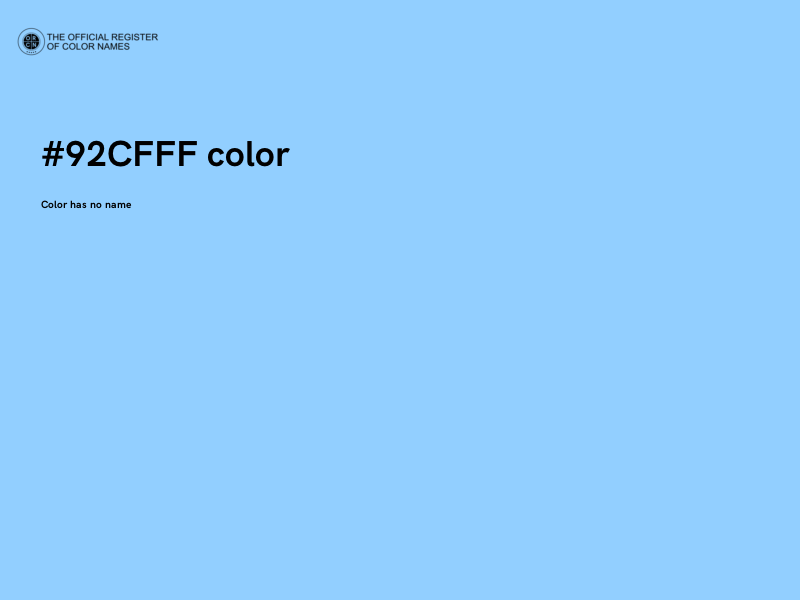 #92CFFF color image