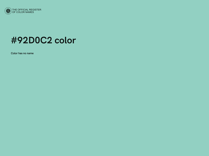 #92D0C2 color image