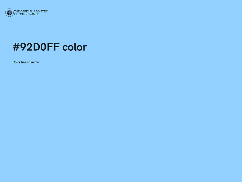 #92D0FF color image